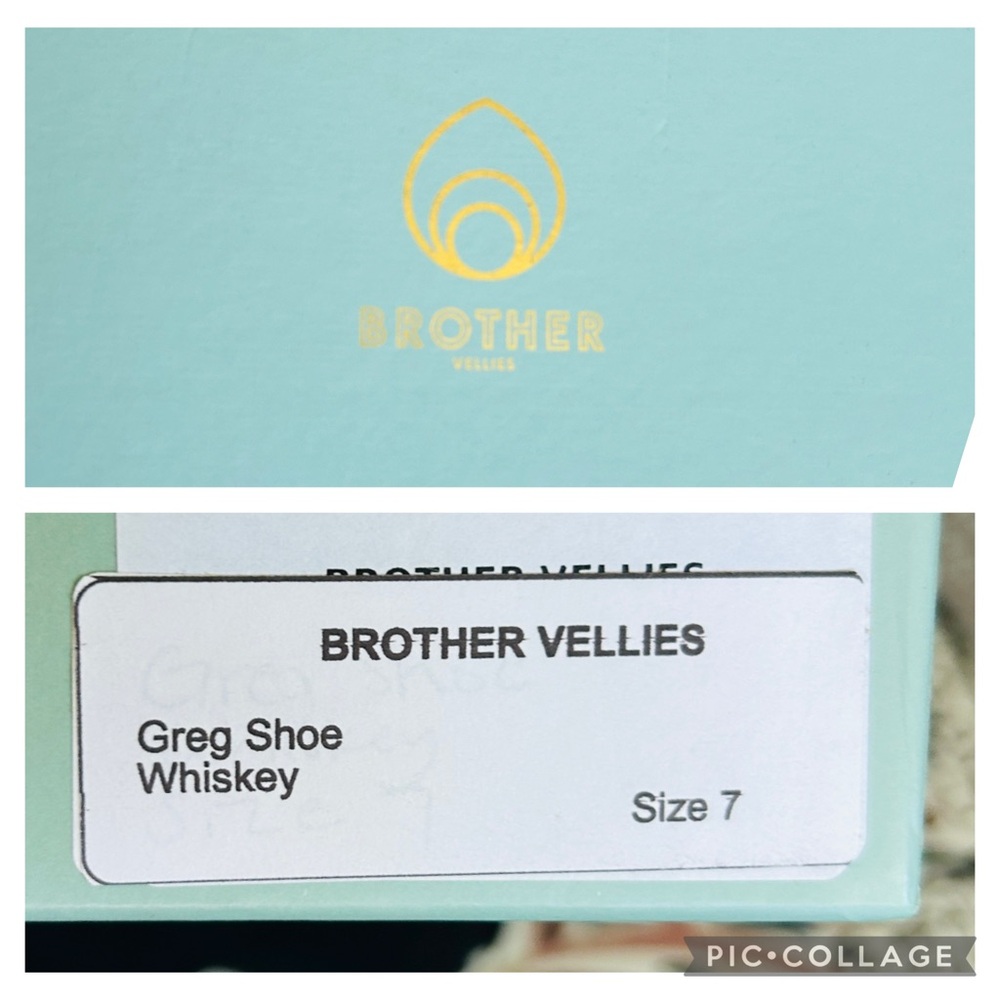 Brother Vellies Greg Shoe Whiskey Brown Leather Clog Faux Fur Size 7 - Picture 3 of 10